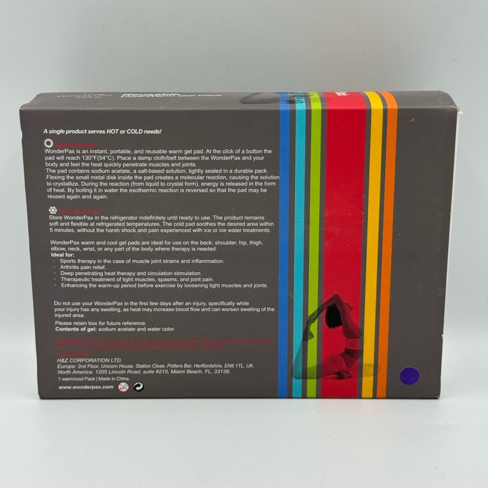 The Wonder Pax Reusable Cool/Warm Gel Pack For The Back- Blue - Picture 2 of 3